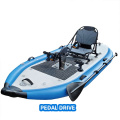 Fishing Kayak with Foot Pedal Inflatable Pvc  Reasonable Factory Price 335*112*10CM Adjustable Drifting